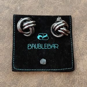 BaubleBar Knot Clip On Earrings